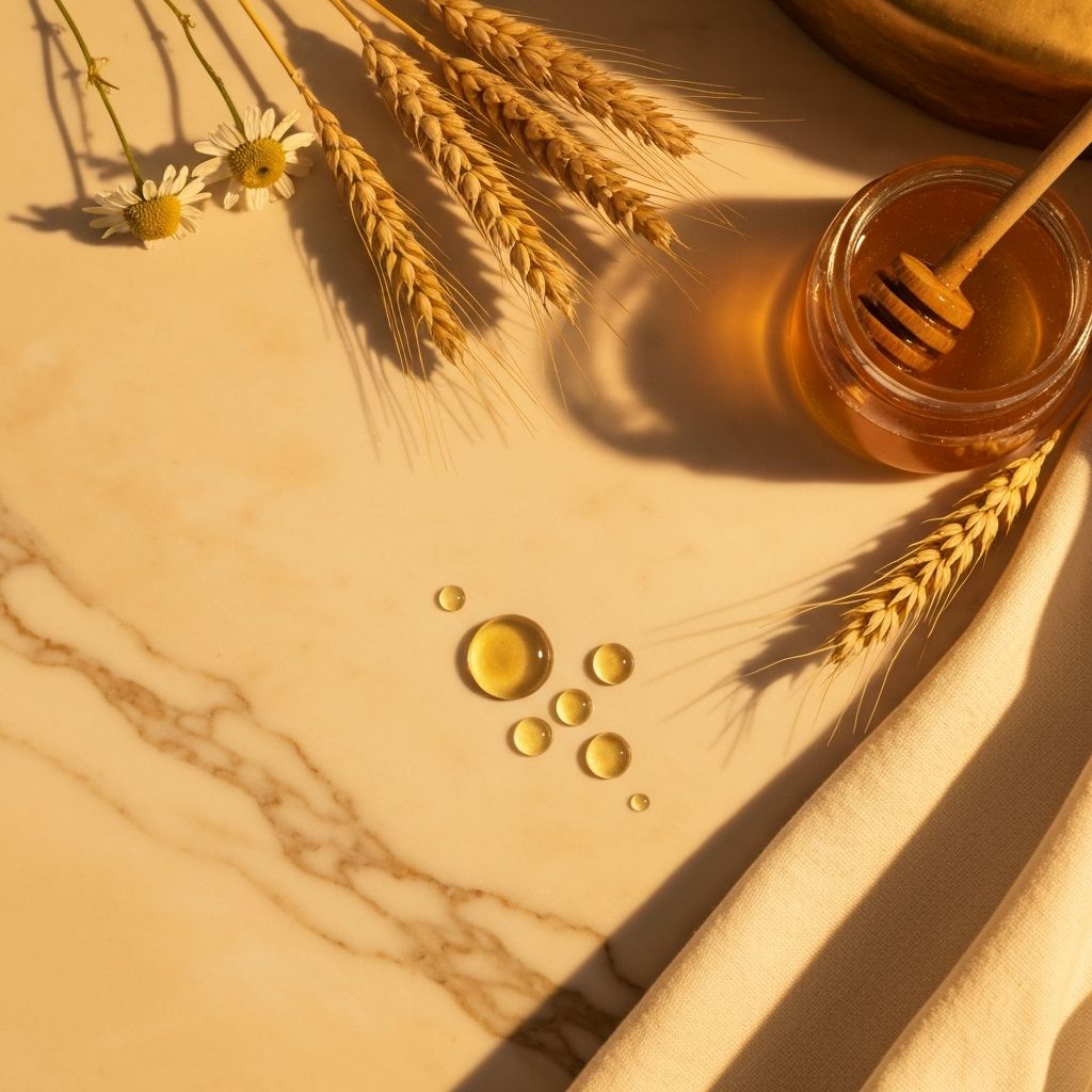 Golden botanical ingredients